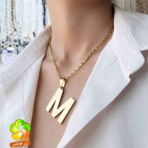 گردنبند حروف استیل