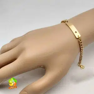 دستبند بچه گانه استیل طلایی